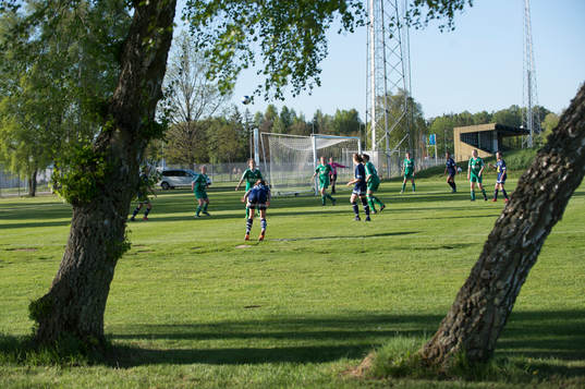 i FC Hessleholms flickors match i Hässleholm 9 maj 2018