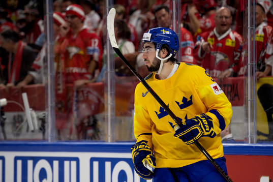 Sveriges Mika Zibanejad jublar