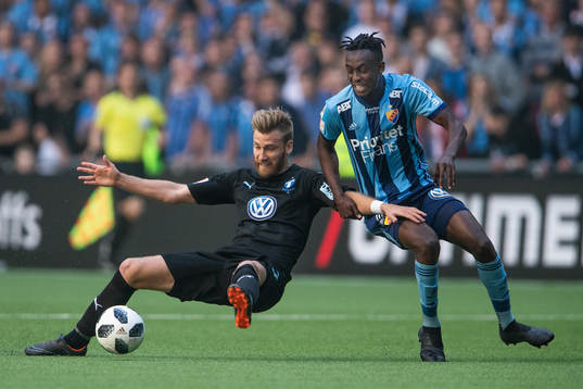 Malmö FFs Rasmus Bengtsson och Djurgårdens Philana