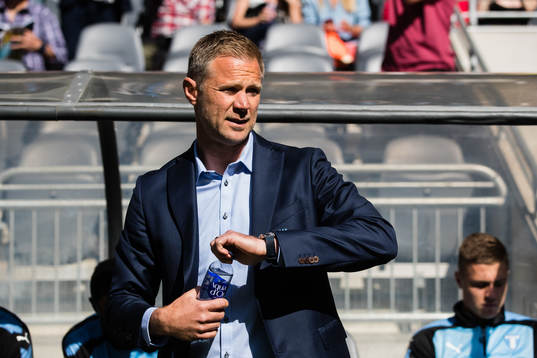 Malmö FFs tränare Magnus Pehrsson innan finalen i Svenska