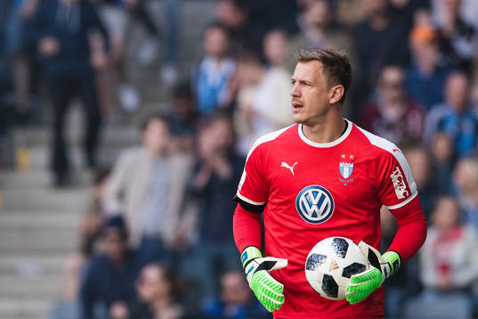 Malmö FFs målvakt Johan Dahlin