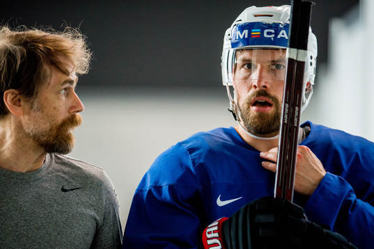 Ole Fosse, team doctor of Norway, and Jonas Holøs