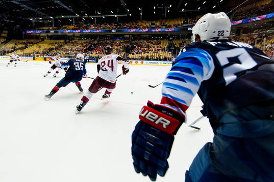 Colin White of USA, Mikelis Redlihs of Latvia and Sonny