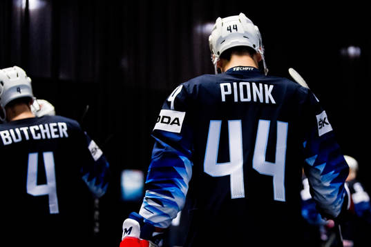 Will Butcher and Neal Pionk of USA