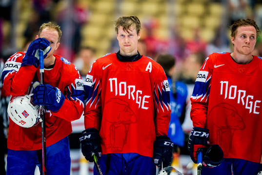Niklas Roest, Ken Andre Olimb and Ludvig Hoff of Norway