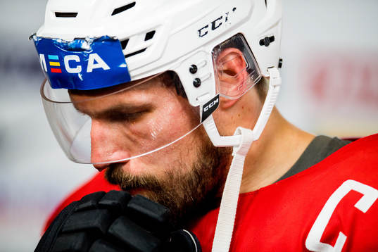 Jonas Holøs of Norway looks dejected