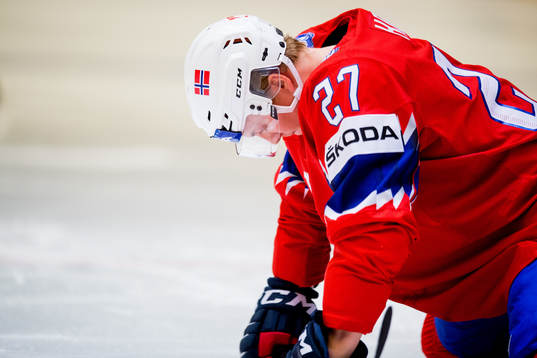 Ludvig Hoff of Norway warms up