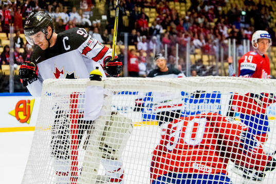 Connor McDavid of Canada celebrates