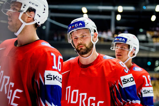 Daniel Sørvik of Norway looks dejected