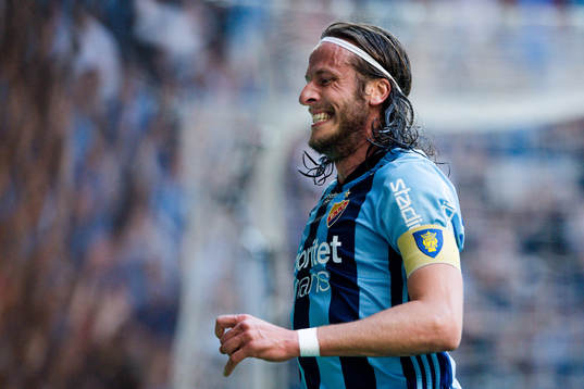 Djurgårdens Jonas Olsson jublar