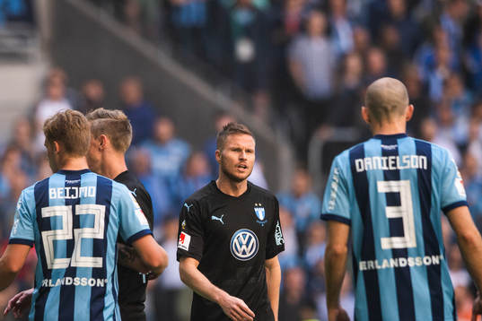 Malmö FFs Lasse Nielsen deppar
