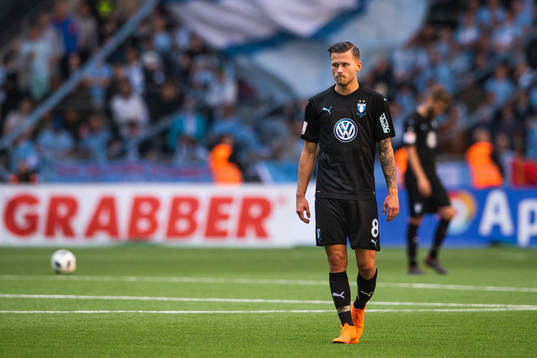 Malmö FFs Arnór Ingvi Traustason deppar