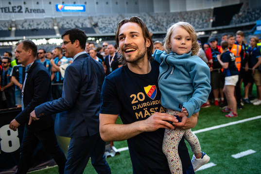 Djurgårdens Kevin Walker jublar
