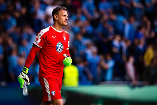 Malmö FFs målvakt Johan Dahlin