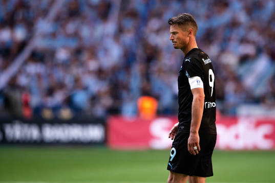 Malmö FFs Markus Rosenberg deppar