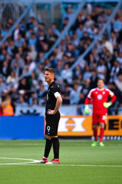 Malmö FFs Markus Rosenberg deppar