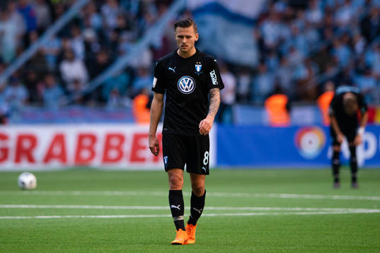Malmö FFs Arnór Ingvi Traustason deppar