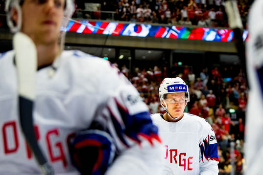 Dennis Sveum of Norway looks dejected