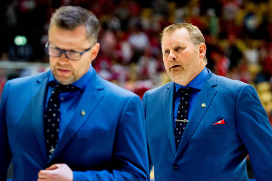 Sjur Robert Nilsen, assistant coach of Norway, and Petter