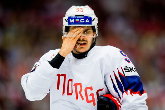 Thomas Valkvæ Olsen of Norway looks dejected
