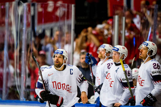 Jonas Holøs of Norway looks dejected