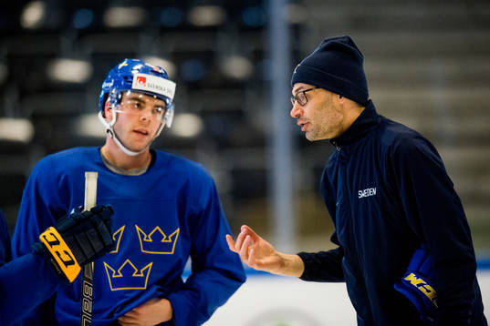 Magnus Pääjärvi-Svensson och assisterande tränare Peter