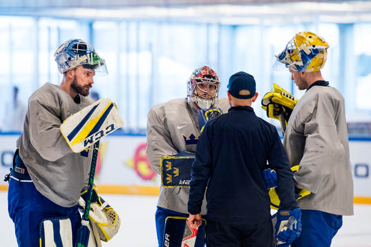 Målvakt Anders Nilsson, målvakt Filip Gustavsson och