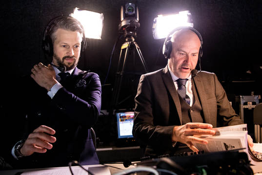 Viasats expertkommentator Rickard Wallin och kommentator