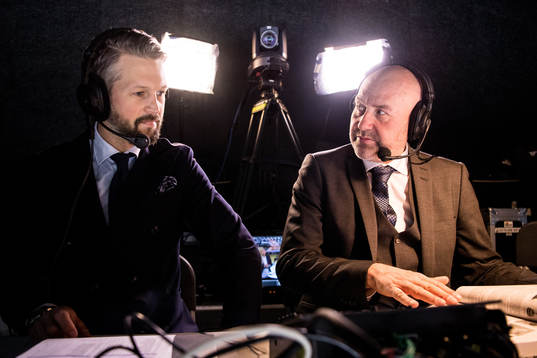 Viasats expertkommentator Rickard Wallin och kommentator