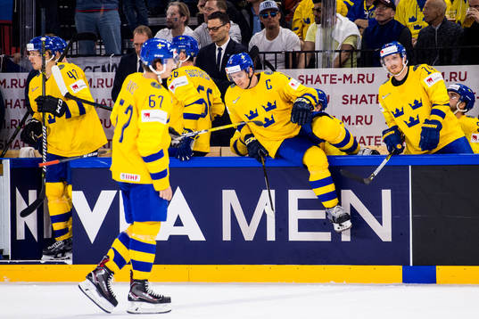 Sveriges Mikael Backlund och Gustav Nyquist deppar