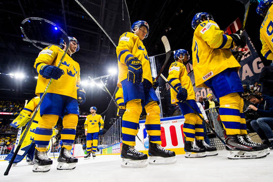 Sveriges Gustav Nyquist och Mattias Janmark deppar när dom