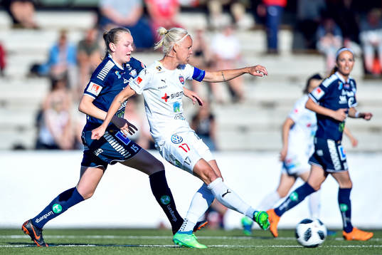 Linköpings Frida Leonardsen Maanum och Rosengårds