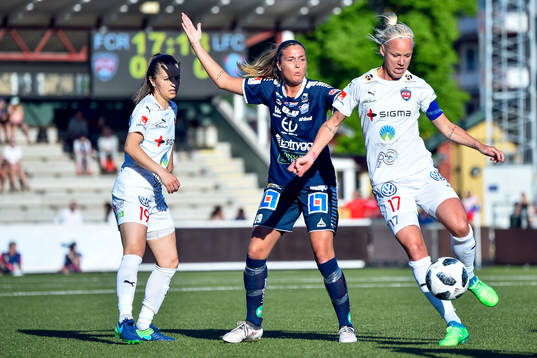 Linköpings Filippa Angeldal  och Rosengårds Iva Landeka