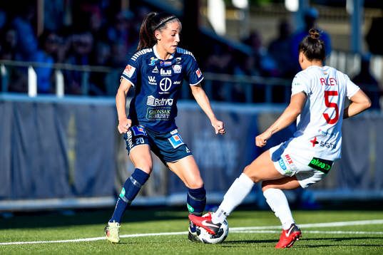 Linköpings Anna Oskarsson och Rosengårds Alexandra Lowe