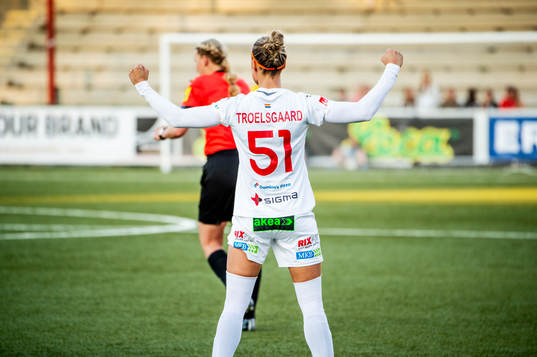Rosengårds Sanne Troelsgaard Nielsen jublar