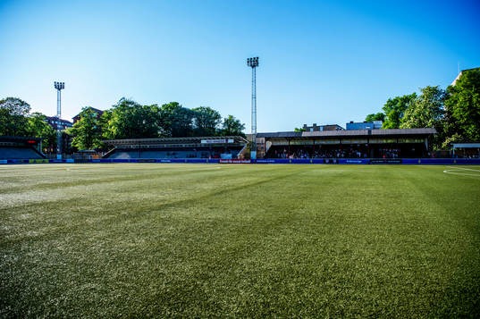 Malmö IP innan finalen i Svenska Cupen för damer mellan