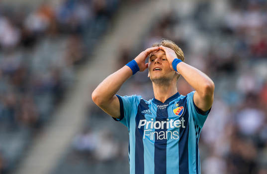 Djurgårdens Felix Beijmo reagerar