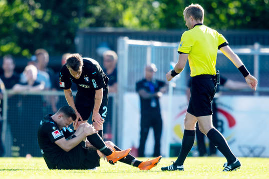 Malmö FFs Arnór Ingvi Traustason grinar illa