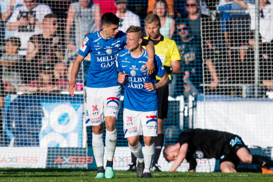 Trelleborgs Denis Hadzikadunic kramar om Erik Andersson