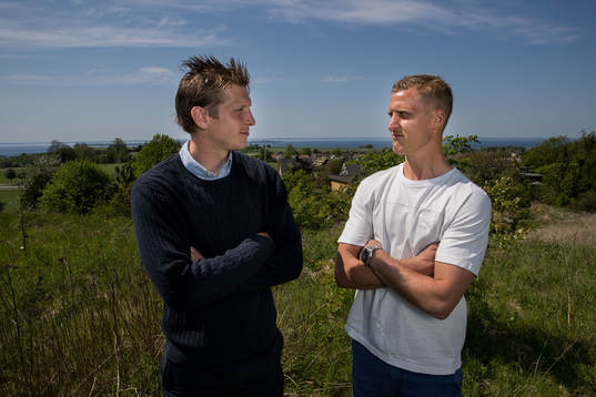 Landskronas Philip Andersson och Helsingborgs målvakt Pär