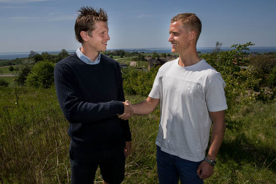 Landskronas Philip Andersson och Helsingborgs målvakt Pär