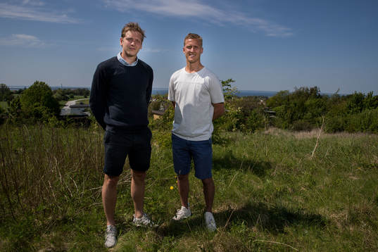 Landskronas Philip Andersson och Helsingborgs målvakt Pär