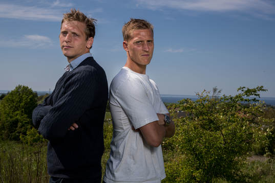 Landskronas Philip Andersson och Helsingborgs målvakt Pär
