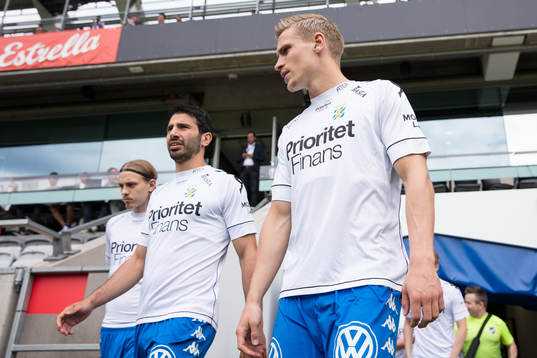 IFK Göteborgs Elias Mar Omarsson, André Calisir och Carl