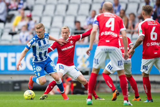 IFK Göteborgs Sebastian Ohlsson och Norrköpings Gudmundur