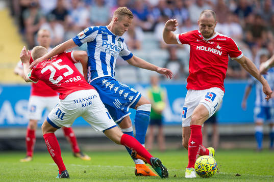 Norrköpings Filip Dagerstål och Jón Gudni Fjóluson