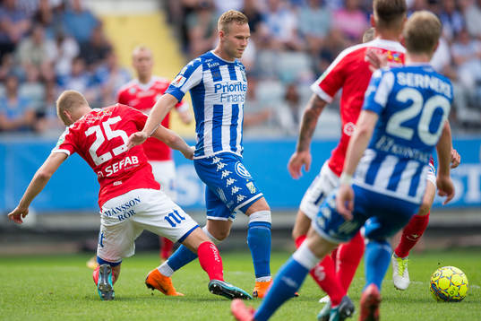 Norrköpings Filip Dagerstål och Jón Gudni Fjóluson