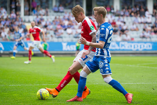 Norrköpings Linus Wahlqvist mot  IFK Göteborgs Victor