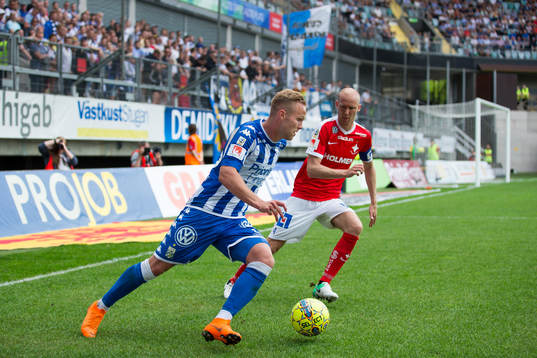 IFK Göteborgs Gustav Engvall mot Norrköpings Andreas