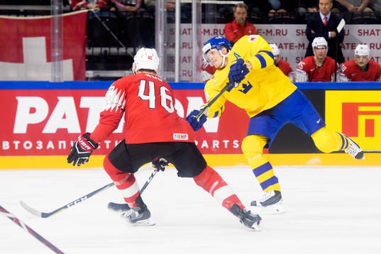 Sveriges John Klingberg gör 0-1